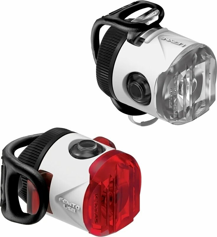 Cycling light Lezyne Femto USB Drive Pair White Front 15 lm / Rear 5 lm Cycling light
