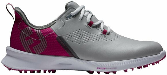 Calçado de golfe para mulher Footjoy FJ Fuel Womens Golf Shoes Grey/Berry/Dark Grey 36,5 - 1