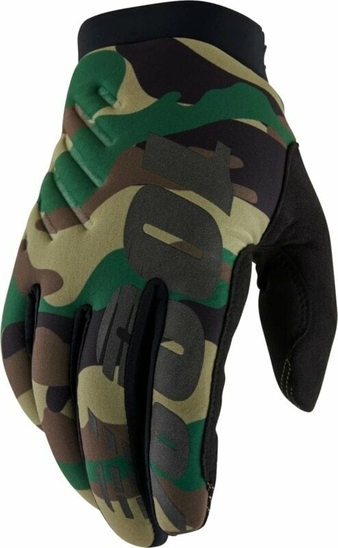 Kolesarske rokavice 100% Brisker Gloves Camo/Black XL Kolesarske rokavice