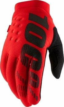 Kolesarske rokavice 100% Brisker Gloves Red L Kolesarske rokavice - 1