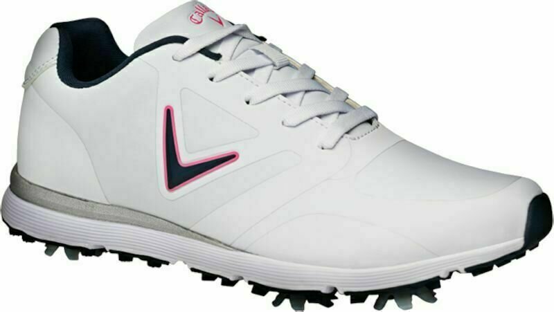 Calçado de golfe para mulher Callaway Vista Womens Golf Shoes White Pink 42