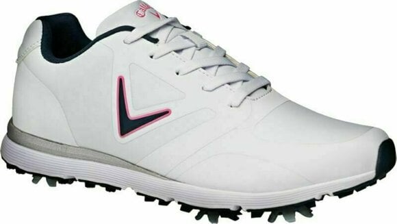 Naisten golfkengät Callaway Vista Womens Golf Shoes White Pink 42 - 1
