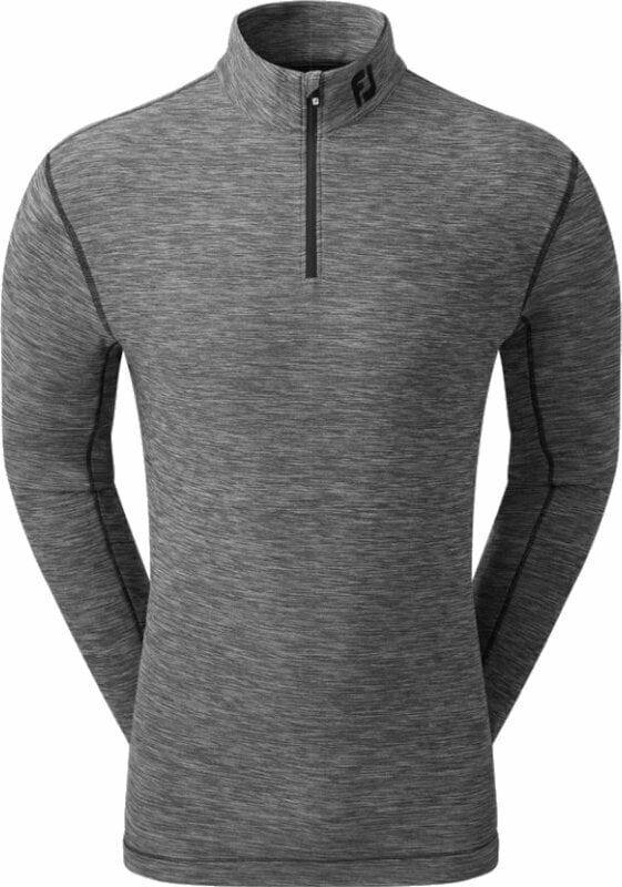 Pulóver Footjoy Space Dye Chill-Out Mens Sweater Black XL