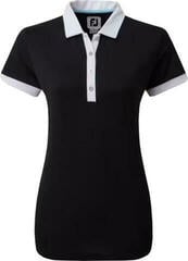 Rövid ujjú póló Footjoy Colour Block Womens Black M Rövid ujjú póló
