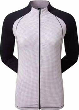 Sweat à capuche/Pull Footjoy Houndstooth Printed Womens Midlayer Navy/Purple Cloud S - 1