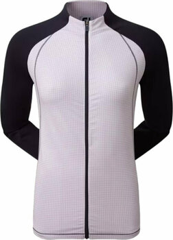 Sweat à capuche/Pull Footjoy Houndstooth Printed Womens Midlayer Navy/Purple Cloud M - 1