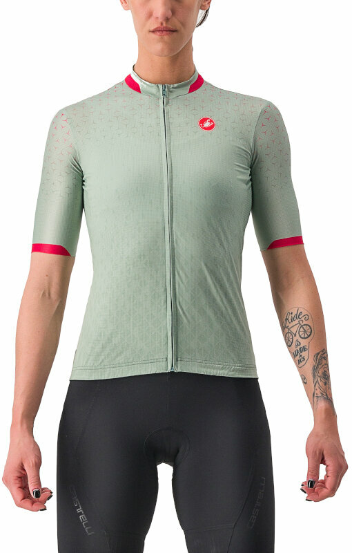 Велосипедна тениска Castelli Pezzi Jersey Джърси Defender Green XS