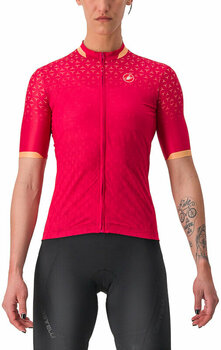 Odzież kolarska / koszulka Castelli Pezzi Jersey Persian Red S - 1