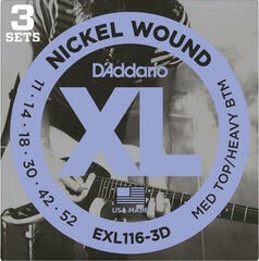 Struny pro elektrickou kytaru D'Addario EXL116-3D Struny pro elektrickou kytaru