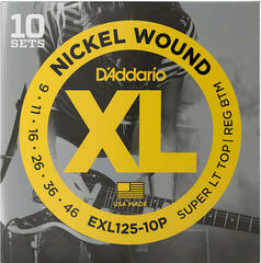 Cuerdas para guitarra eléctrica D'Addario EXL125-10P Cuerdas para guitarra eléctrica