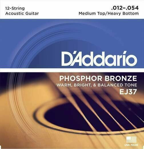 Set de corzi pentru chitară acustică D'Addario EJ37