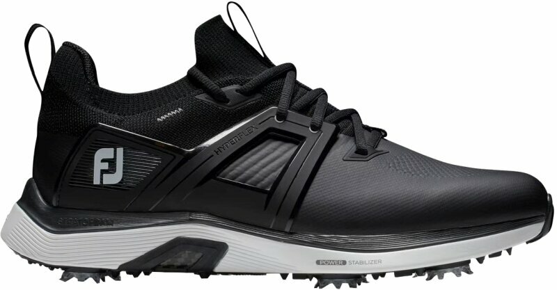 Férfi golfcipők Footjoy Hyperflex Carbon Mens Golf Shoes Black/White/Grey 42