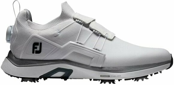 Pantofi de golf pentru bărbați Footjoy Hyperflex BOA Mens Golf Shoes White/White/Black 43 - 1