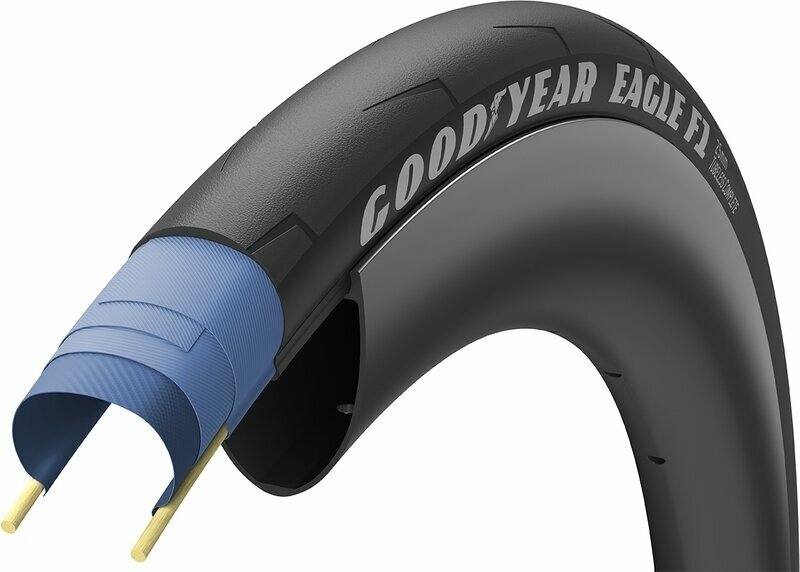 Pneu pour vélo de route Goodyear Eagle F1 Tubeless Complete 29/28" (622 mm) 25.0 Black En kevlar Pneu pour vélo de route