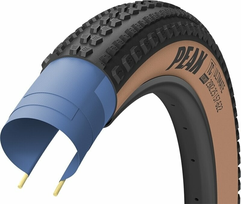 MTB bike tyre Goodyear Peak Ultimate Tubeless Complete 29/28" (622 mm) Black/Tan 2.25 MTB bike tyre