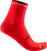 Kerékpáros zoknik Castelli Rosso Corsa W 11 Sock Hibiscus L/XL Kerékpáros zoknik