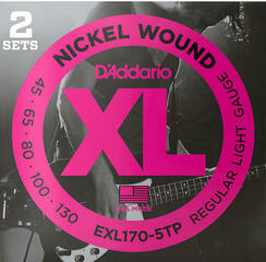 Χορδές για 5χορδη Μπάσο Κιθάρα D'Addario EXL170-5TP Χορδές για 5χορδη Μπάσο Κιθάρα
