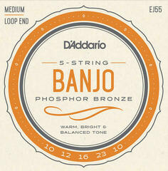 Banjo Strings D'Addario EJ55 Banjo Strings