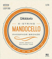 Cordes de mandolines D'Addario EJ78 Cordes de mandolines