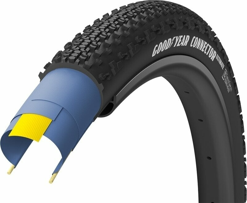 Road bike tyre Goodyear Connector Ultimate Tubeless Complete 29/28" (622 mm) 35.0 Black Folding Road bike tyre