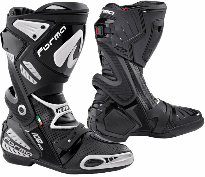 Forma Boots Ice Pro Flow Black 42 Cizme de motocicletă