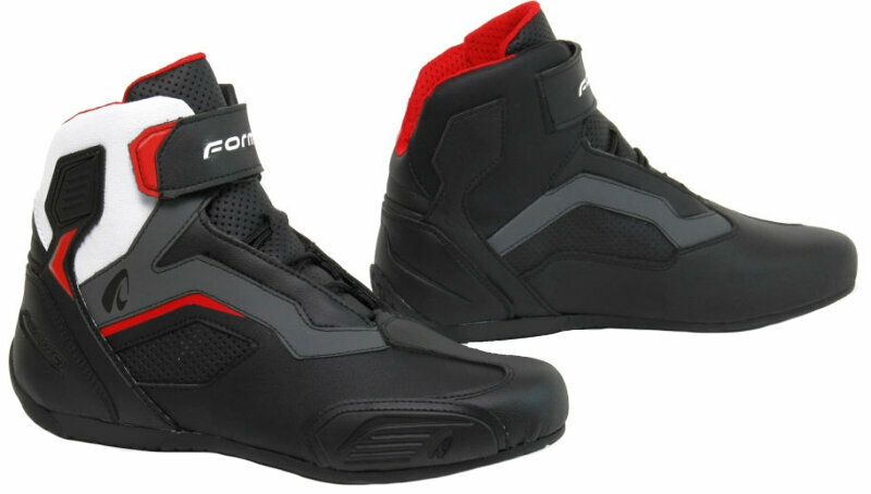 Motoros cipők Forma Boots Stinger Flow Black/White/Grey 45 Motoros cipők