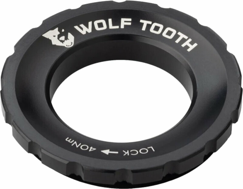 Rezervni dio / Adapter kočnice Wolf Tooth Centerlock Rotor Lockring Black Rezervni dio / Adapter kočnice