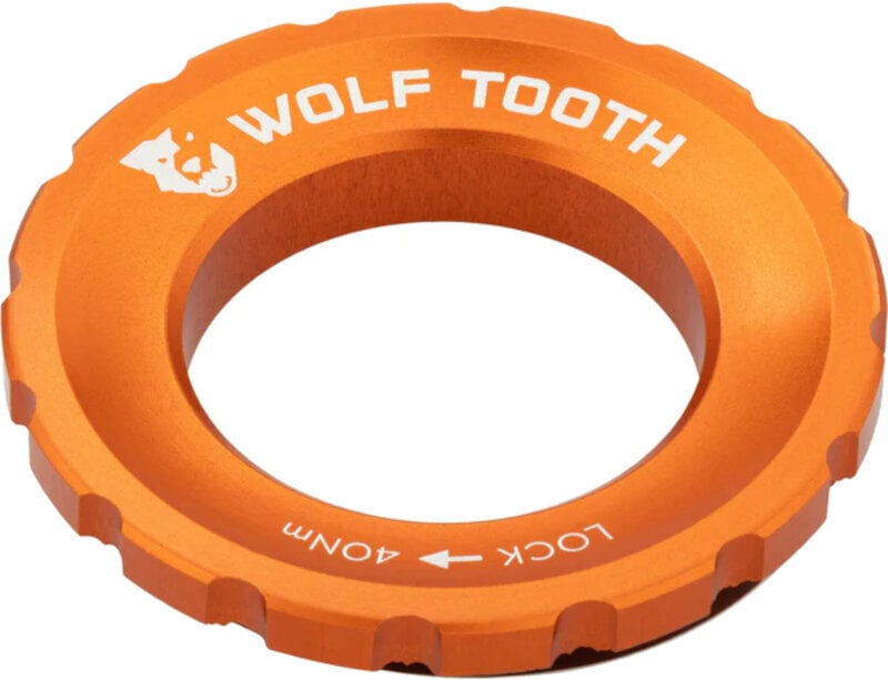 Rezervni del / Adapter za zavore Wolf Tooth Centerlock Rotor Lockring Orange Rezervni del / Adapter za zavore