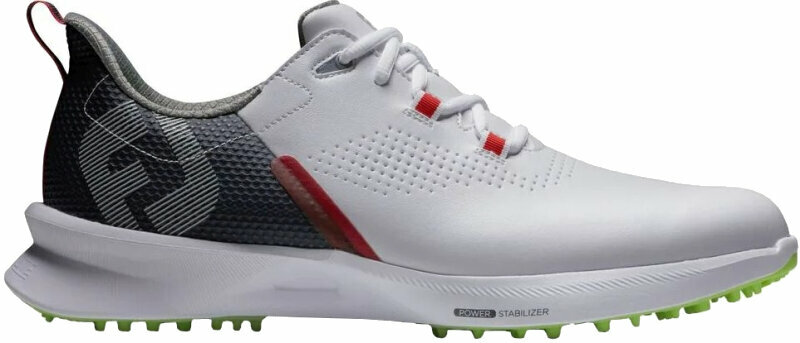 Chaussures de golf pour hommes Footjoy FJ Fuel Mens Golf Shoes White/Navy/Lime 43