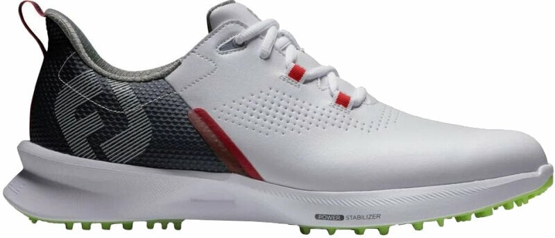 Herren Golfschuhe Footjoy FJ Fuel Mens Golf Shoes White/Navy/Lime 44,5