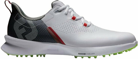 Men's golf shoes Footjoy FJ Fuel White/Navy/Lime 40,5 Men's golf shoes - 1