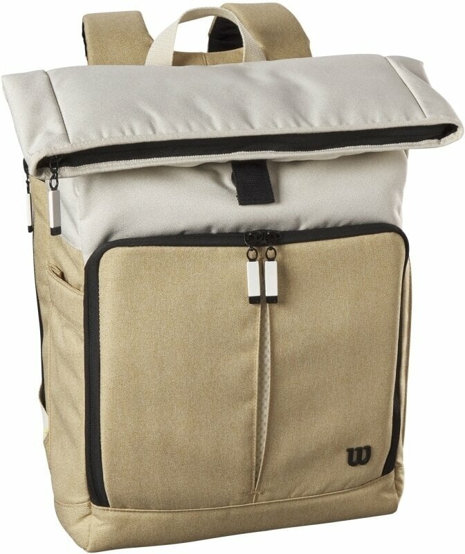 Tennis Bag Wilson Lifestyle Foldover Backpack 2 Khaki Tennis Bag