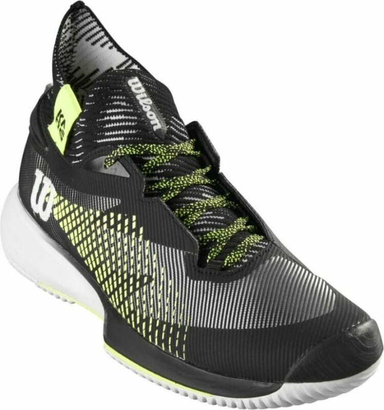 Мъжки обувки за тенис Wilson Kaos Rapide Sft Mens Tennis Shoe White/Black/Safety Yellow 42 2/3 Мъжки обувки за тенис