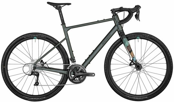 Bicicleta de gravilha/ciclocross Bergamont Grandurance 4 Shimano Sora RD-R3000 2x9 Shiny Greenish Grey 55 Shimano 2023 - 1