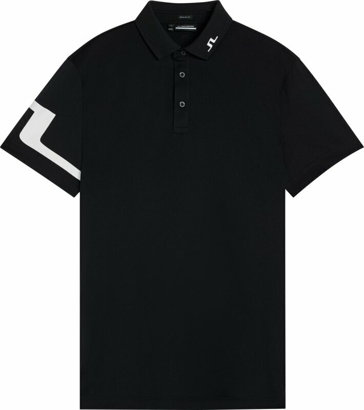 Polo Shirt J.Lindeberg Heath Regular Fit Golf Polo Black M Polo Shirt
