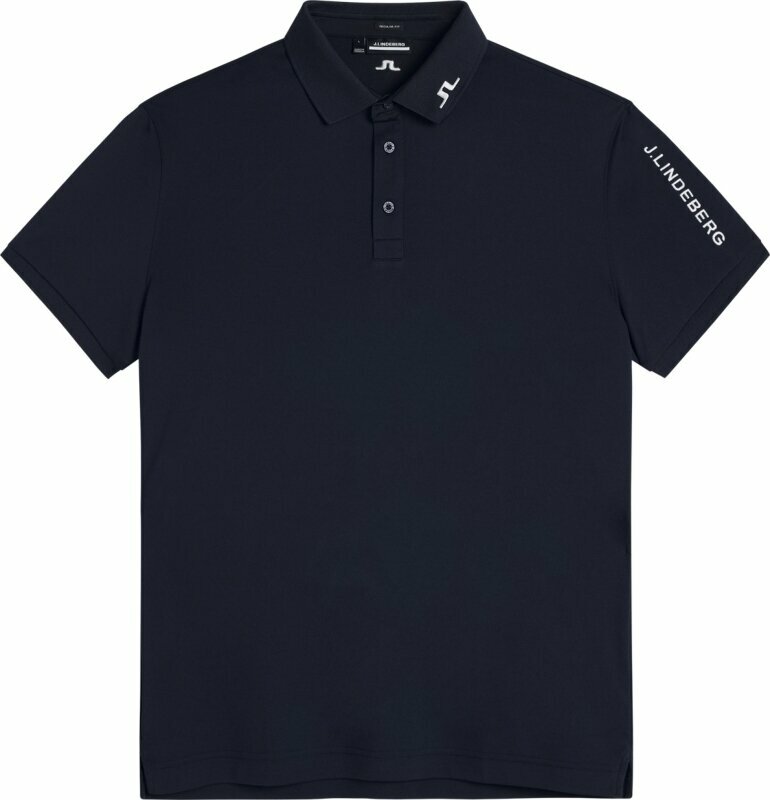 Πουκάμισα Πόλο J.Lindeberg Tour Tech Regular Fit Golf Black M Πουκάμισα Πόλο