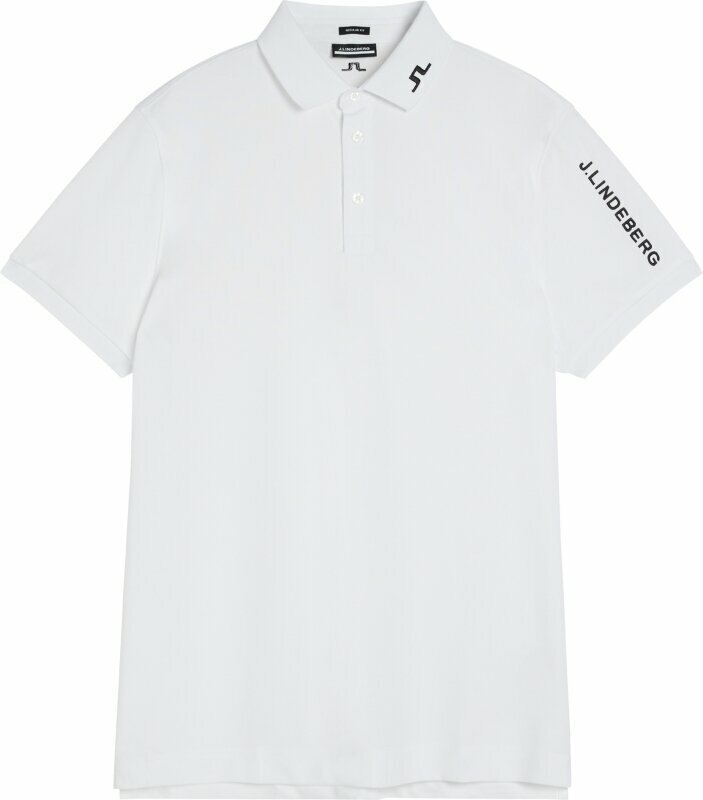 Polo Shirt J.Lindeberg Tour Tech Regular Fit Golf Polo White 2XL Polo Shirt