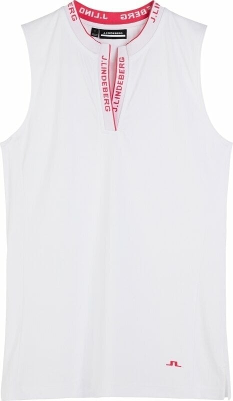 Camiseta polo J.Lindeberg Leya Sleeveless Golf Top Blanco XL