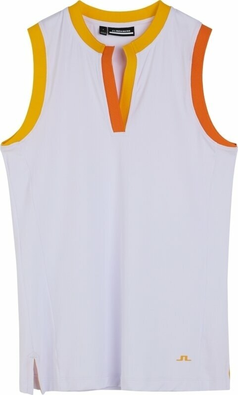 Πουκάμισα Πόλο J.Lindeberg Aurora Sleeveless Λευκό S Πουκάμισα Πόλο