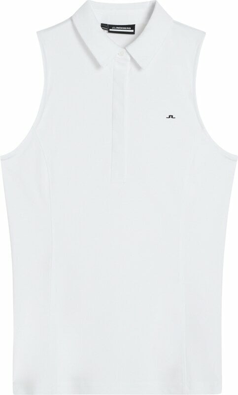 Poloshirt J.Lindeberg Dena Sleeveless Golf Top White XL