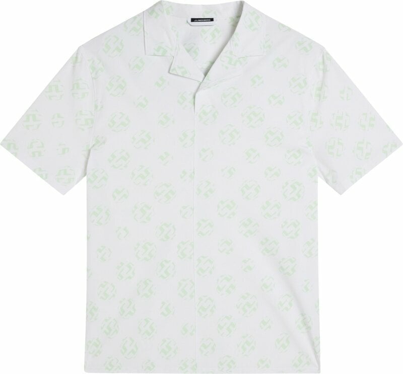 Polo Shirt J.Lindeberg Resort Regular Fit Shirt Print White Sphere Dot L
