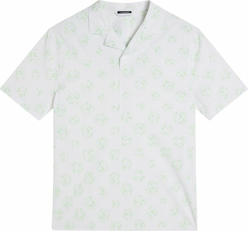 Polo majice J.Lindeberg Resort Regular Fit Shirt Print White Sphere Dot 2XL