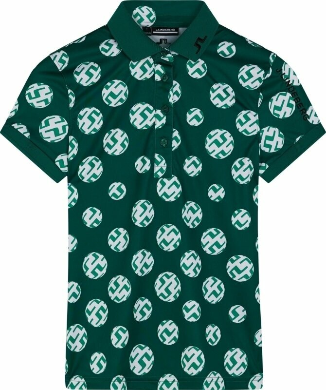 Polo košeľa J.Lindeberg Tour Tech Print Golf Rain Forest Sphere Dot XS Polo košeľa