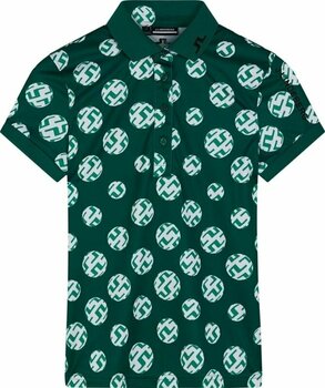 Camisa pólo J.Lindeberg Tour Tech Print Golf Rain Forest Sphere Dot XS Camisa pólo - 1