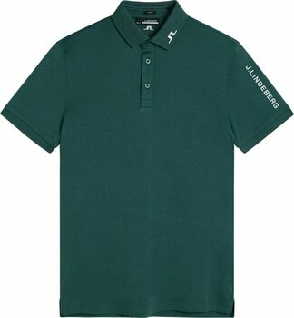 Camiseta polo J.Lindeberg Tour Tech Regular Fit Golf Polo Rain Forest Melange XL - 1