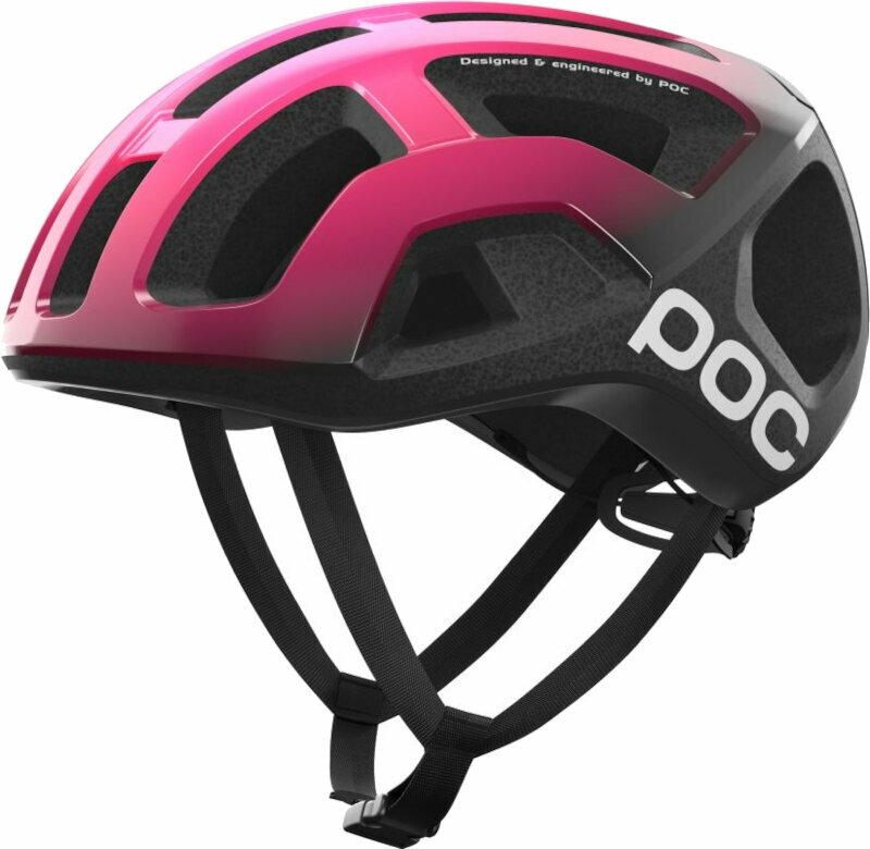 Fahrradhelm POC Ventral Lite Fluorescent Pink/Uranium Black 54-59 Fahrradhelm