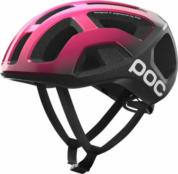 Casque de vélo POC Ventral Lite Fluorescent Pink/Uranium Black 50-56 Casque de vélo