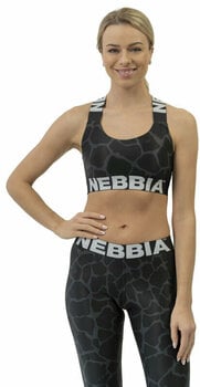 Fitness bielizeň Nebbia Nature Inspired Sports Bra Black M Fitness bielizeň - 1