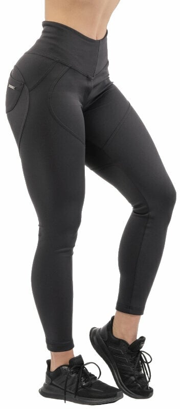 Fitness Trousers Nebbia High Waist & Lifting Effect Bubble Butt Pants Black XS Fitness Trousers