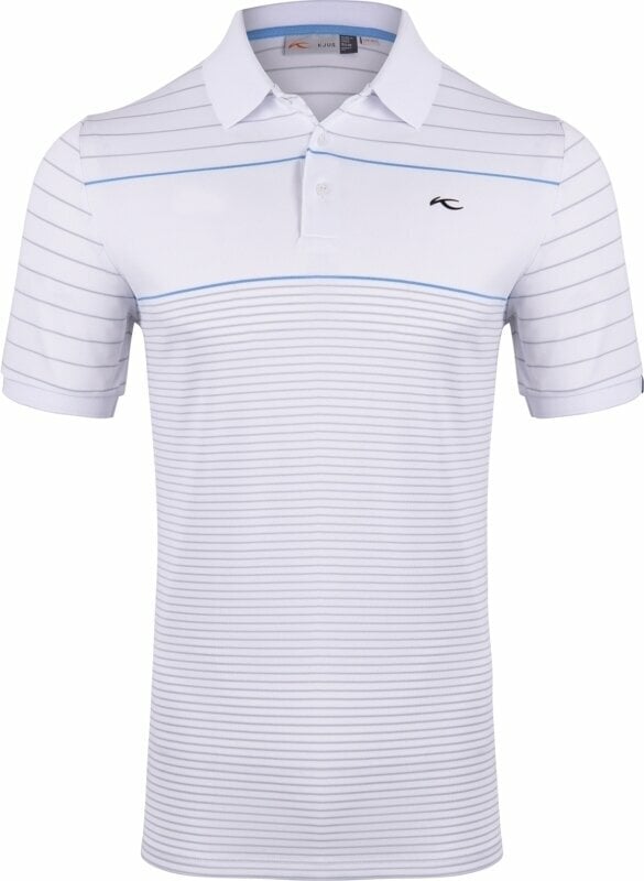 Polo Shirt Kjus Mens Luan CB Polo S/S White/Alloy 56